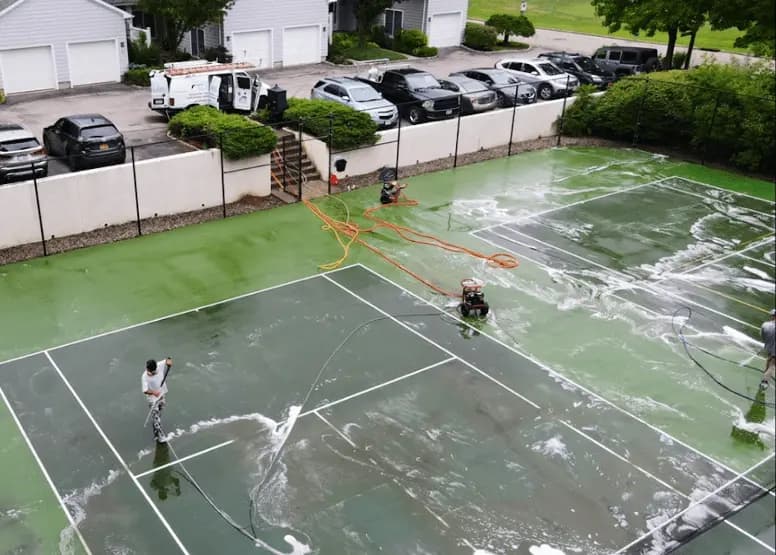 Twinsburg Power Washing professional cleaning outdoor surfaces at Twinsburg property